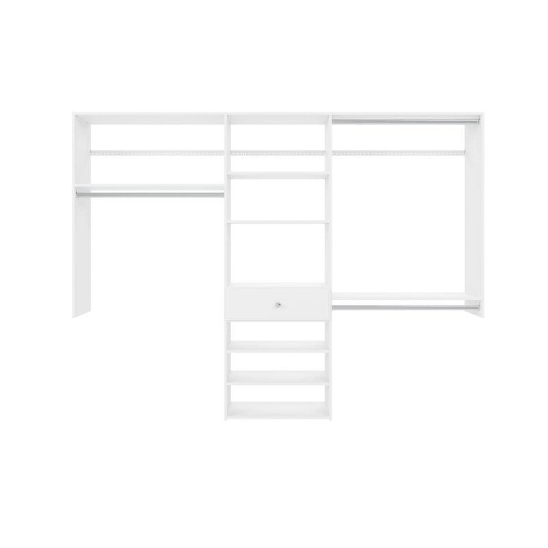 Ensembles de rangement avec système de placard l 96 po Grid, Truffe