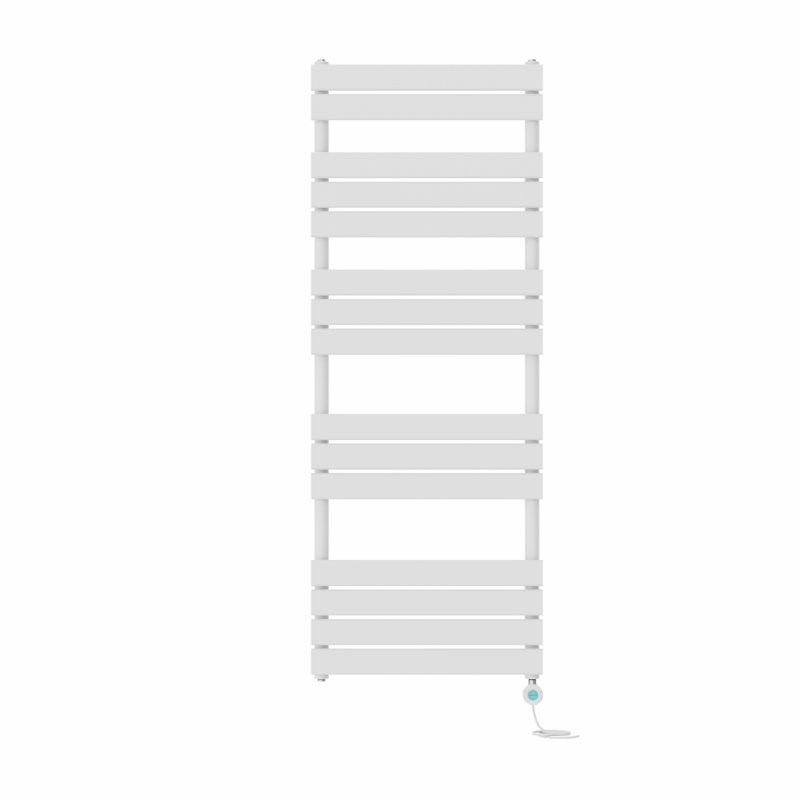 Flat Panel Towel Rail Heated Towel Rails, 160cm H x 60cm W x 6.2cm D, White