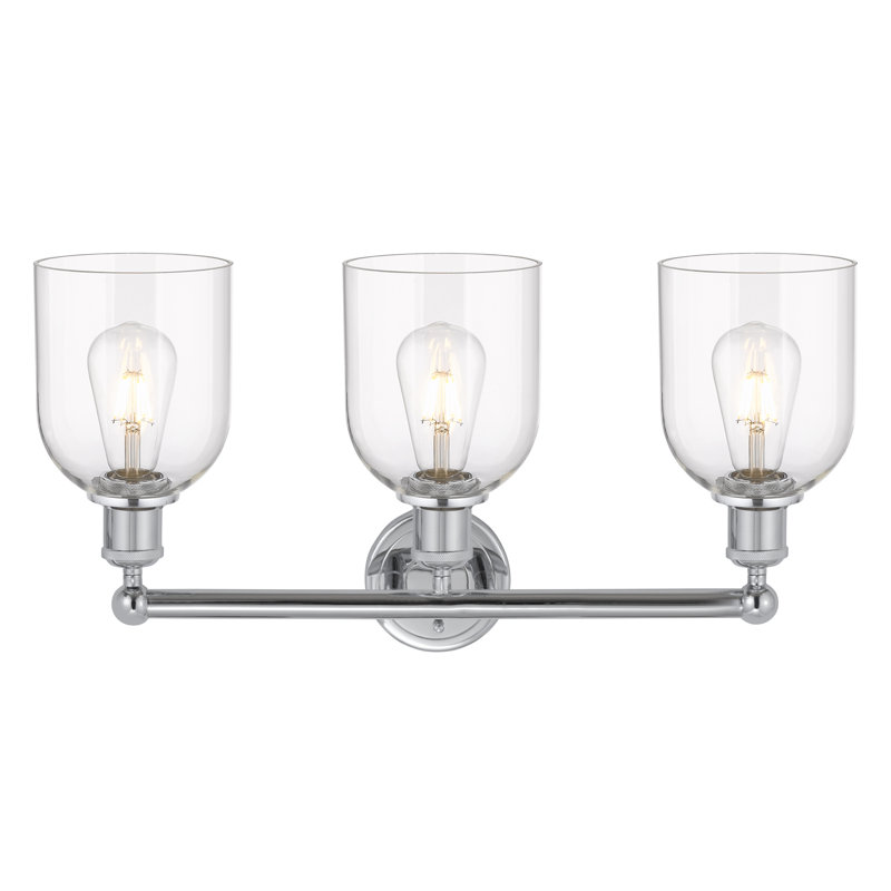 Allysson 3 - Light Dimmable Vanity Light, Clear, Polished Chrome