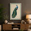 Peacock Profile Botanical 1 Piece Wrapped Canvas Wall Art-200269705-200269715