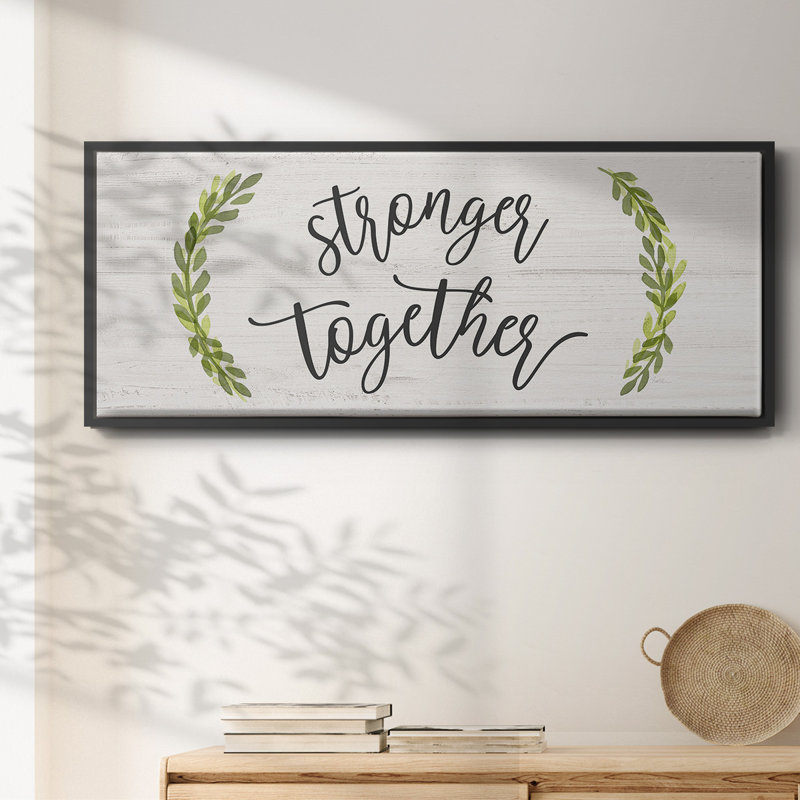 Stronger Together- Framed Canvas, 24" H x 60" W