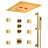 LED Thermostatic Shower Faucet 16" High-Pressure Shower Head with Bluetooth Music-93811142