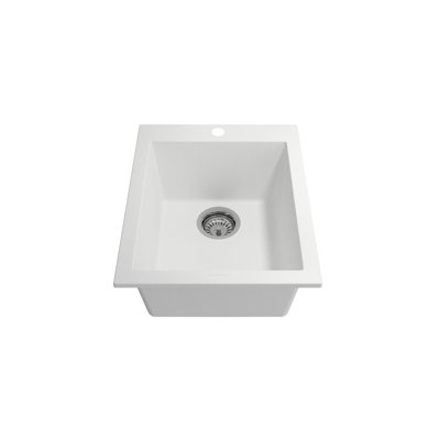 Campino 16.125'' L Single Bowl Granite Kitchen Sink