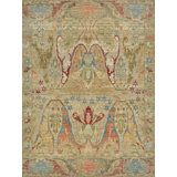 Antic Hand Knotted New Zealand Wool Camel Area Rug