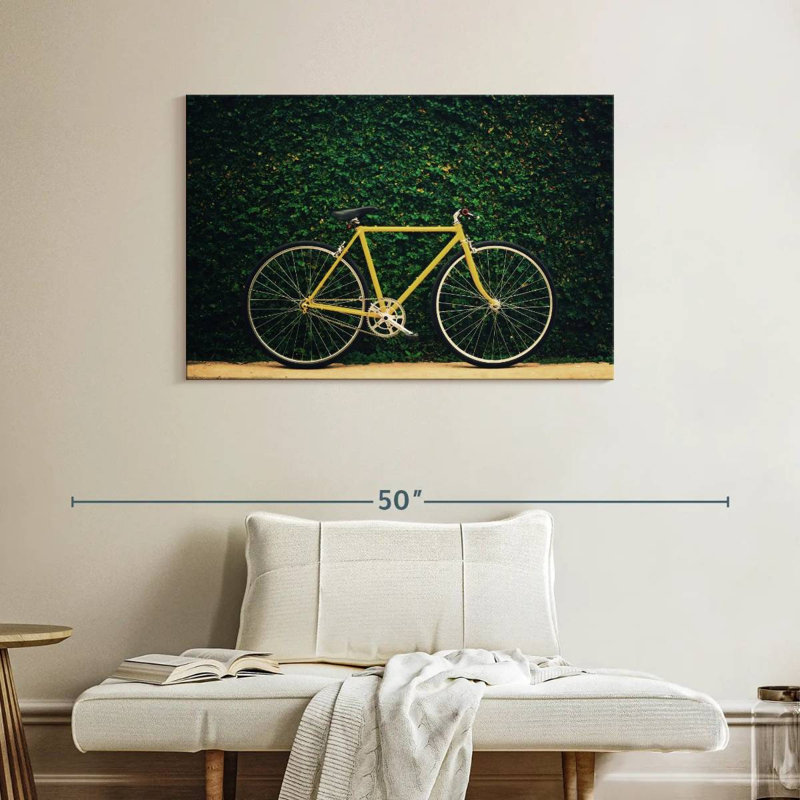 Vélo de jardin jaune Mehar, H 26 po x l 39 po