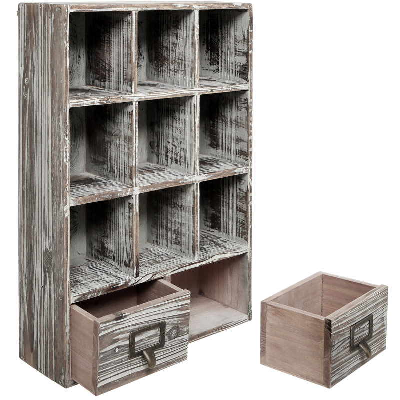 9 Piece Cube Shelf, Brown