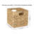 Natural Water Hyacinth Foldable Wicker Baskets - 4 Pack With Handles For Storage And Organization