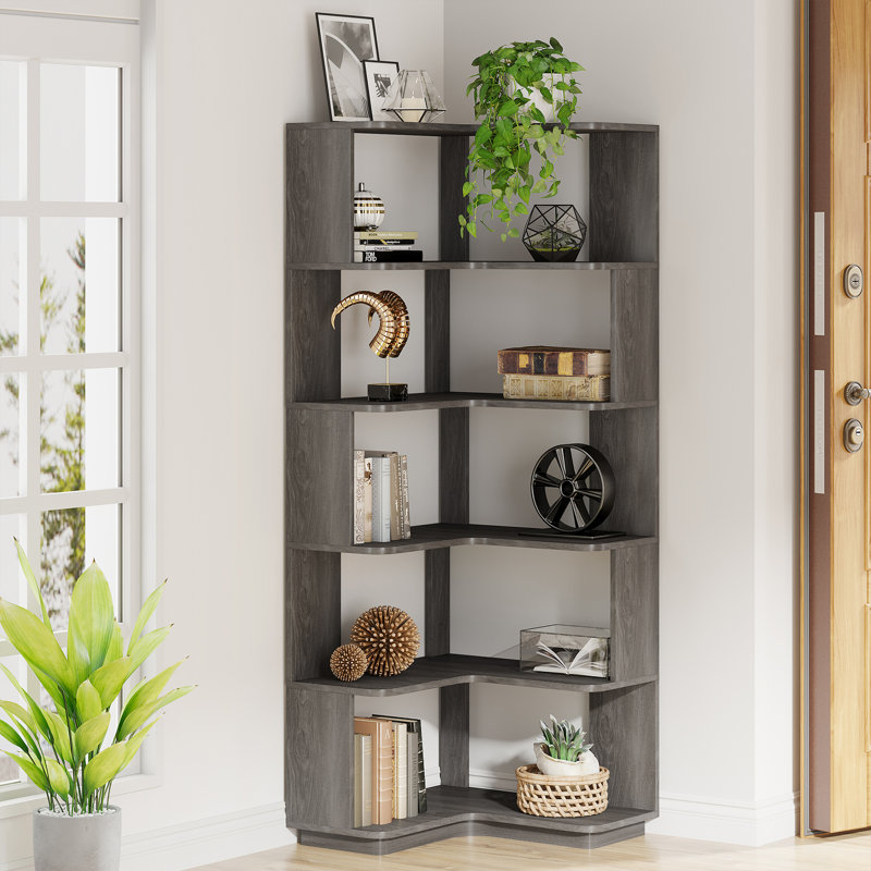 Nyajiah Bookcase, Dark Gray