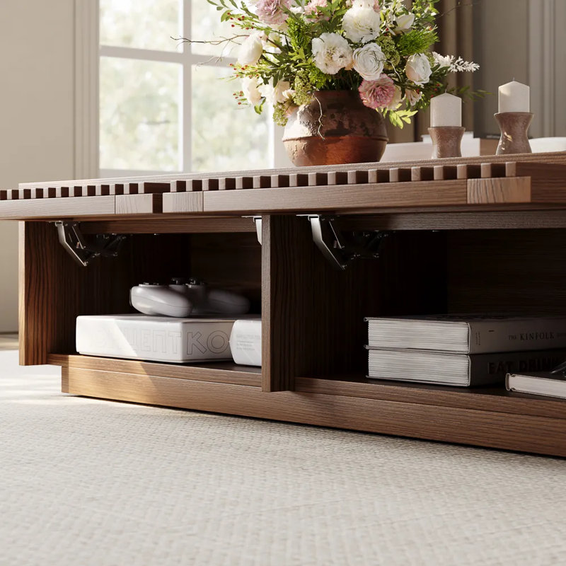 Aeolus Coffee Table, Fully-assembled, Walnut