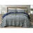 Chad Plaid Printed Reversible Washed Cotton Quilt Set-103531136