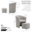 Alleria Fabric Accent Chair with Ottoman-2031980080