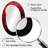Red Moon Ruby Radiance - Red Modern Oval Wall Mirror-46467517