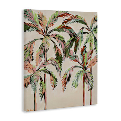 Blushing Palm Tree Canopy Canvas, design by Dani Heyward