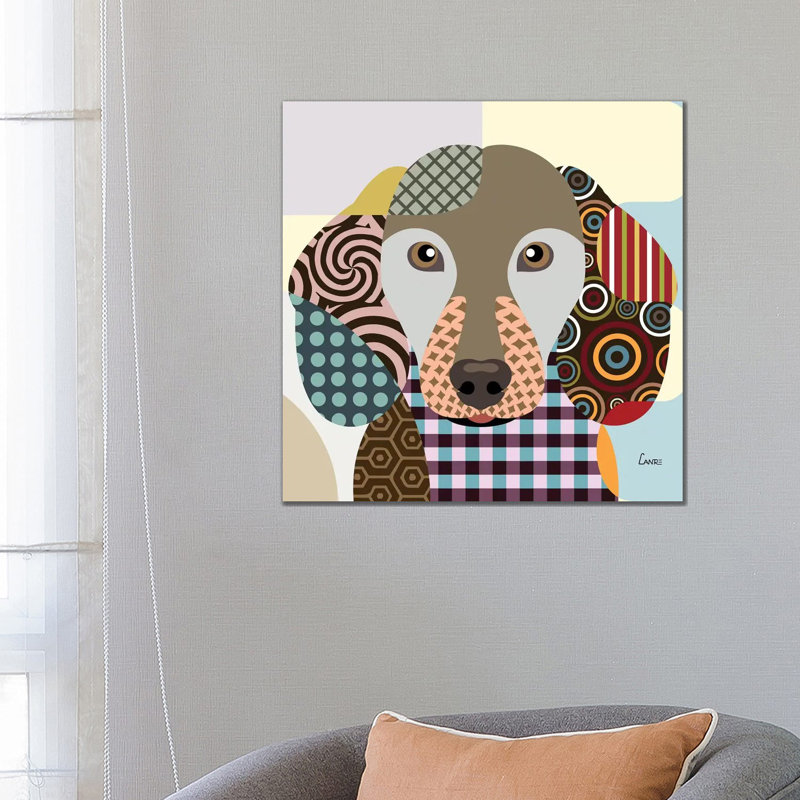 Dachshund by Lanre Studio - Wrapped Canvas Print, 66.04 cm H x 66.04 cm W