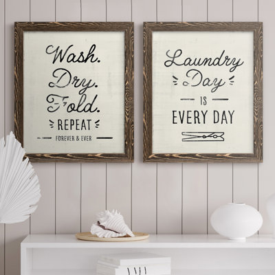 «Laundry Room», reproduction encadrée - Prêt à accrocher