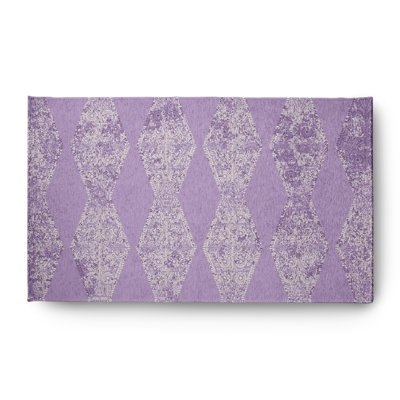 Tapis rayé en chenille
