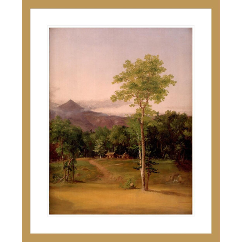 «Cabin in the Woods» par Thomas Cole, impression giclée sur cadre, H 28,69 po x l 23,5 po