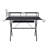 Rectangular Computer Desk With Keyboard Tray, Black