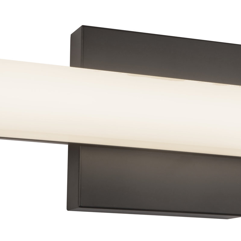 Geri 30-in Black dimmable LED Wall Sconce, Matte Black