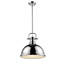 Luminaire suspendu dôme en acier à intensité variable 1 lumière Calico-595977852-595977831