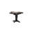 Geirlaugur Round Counter Height Extendable Butterfly Leaf Solid Wood Dining Table in Grey -621240354