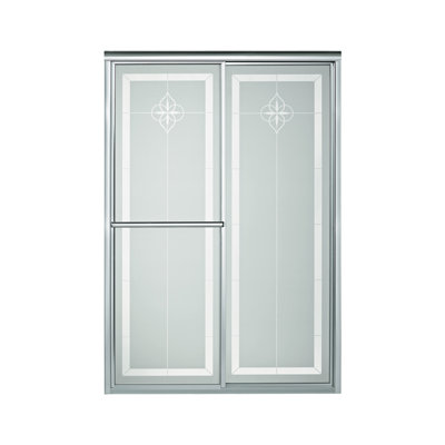 Deluxe - W x 70'' H Bypass Door Framed Shower Door with