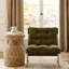 Fauteuil moderne rembourré à coussin souple, fauteuil d'appoint en velours côtelé pour bureau à domicile, chambre à coucher, salle à manger