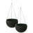 Wicker Self-Watering Resin Hanging Planter
