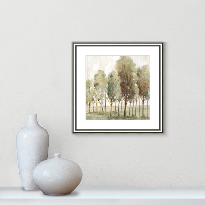 «Silent Fall II» par Eva Watts, 18.25'' W x 18.25'' H, Imprimé mat, Argent classique