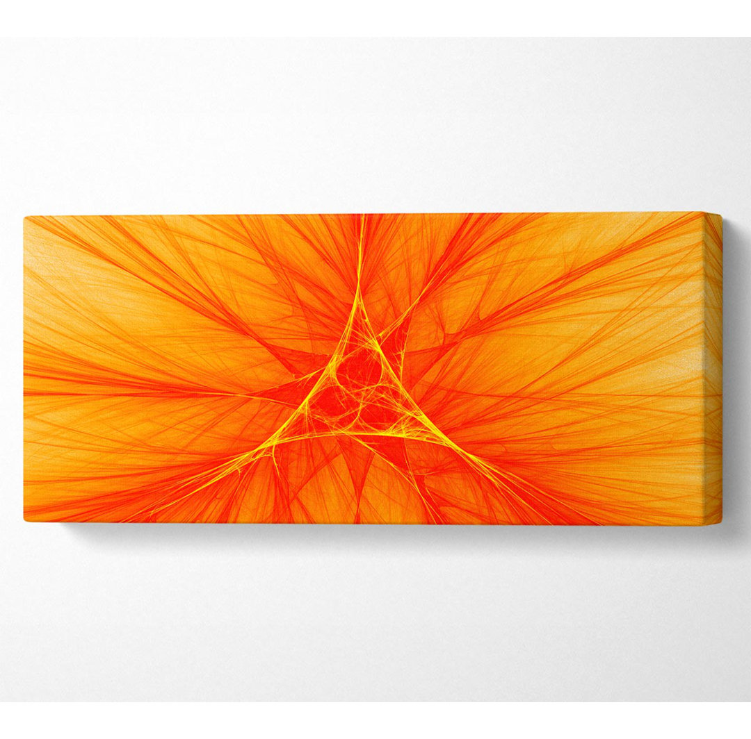 Orange Centre - Kunstdrucke auf Leinwand - Wrapped Canvas