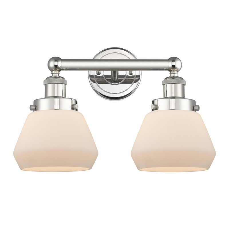 Rivka 2 - Light Dimmable Vanity Light, Matte White, Polished Nickel