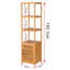 Brierley Solid Wood Freestanding Linen Cabinet