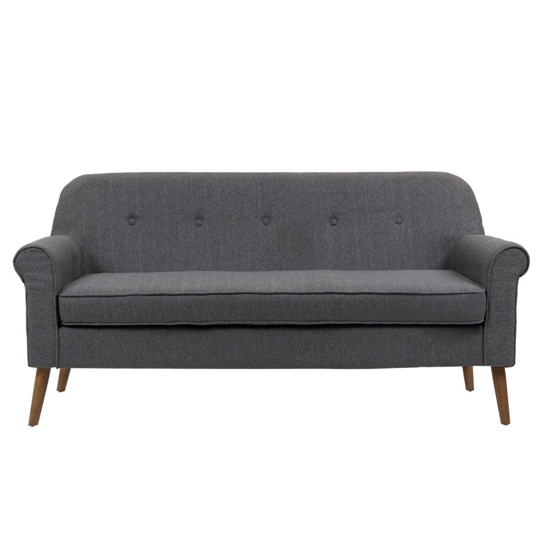 Dorita 67.3'' Wide Loveseat, Gray Polyester Blend