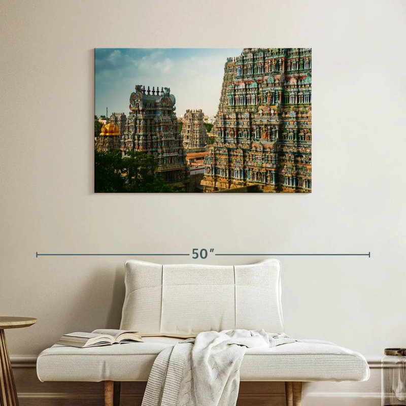 Site du temple Adella Meenakshi, H 26 po x l 39 po