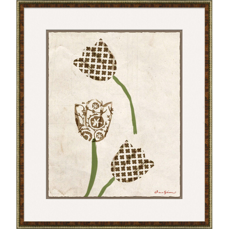 «Tulip Series 1» par Dana Gibson, peinture encadrée