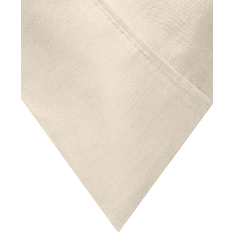 Taie d'oreiller 100% coton percale 300 fils Collection Home, Standard, Sable