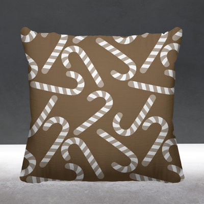 Striped Outdoor Reversible Throw Pillow