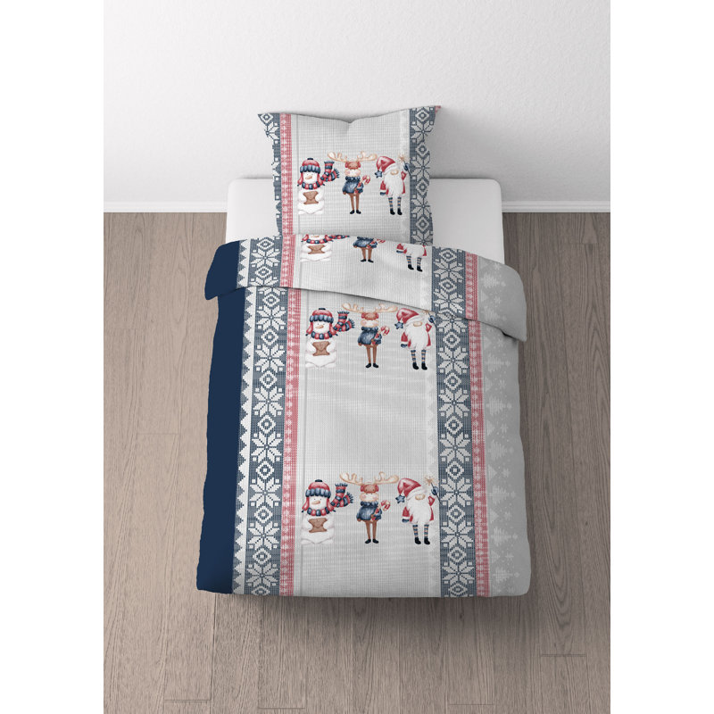Traumhaft Schlafen - Castell-Markenbettwäsche Fe Cotton Geometric Duvet Cover with Pillow Shams Included