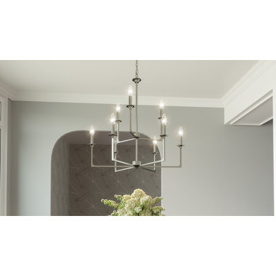 Nabile 9 - Light Dimmable Tiered Chandelier