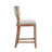 26.5" Counter Stools Set Of 2,Upholstered Counter Height Bar Stools With Comfy Back,Solid Rubber Wood Frame,Backrest, Footrest,Armless Barstools For Home Bar,Kitchen Counter-1604721565