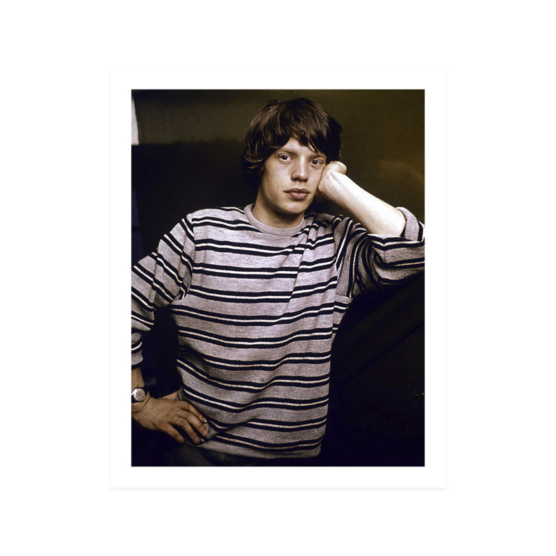 Jeune Mick Jagger des Rolling Stones - photographie, Sans cadre, H 10 po x l 8 po x P 0,1 po