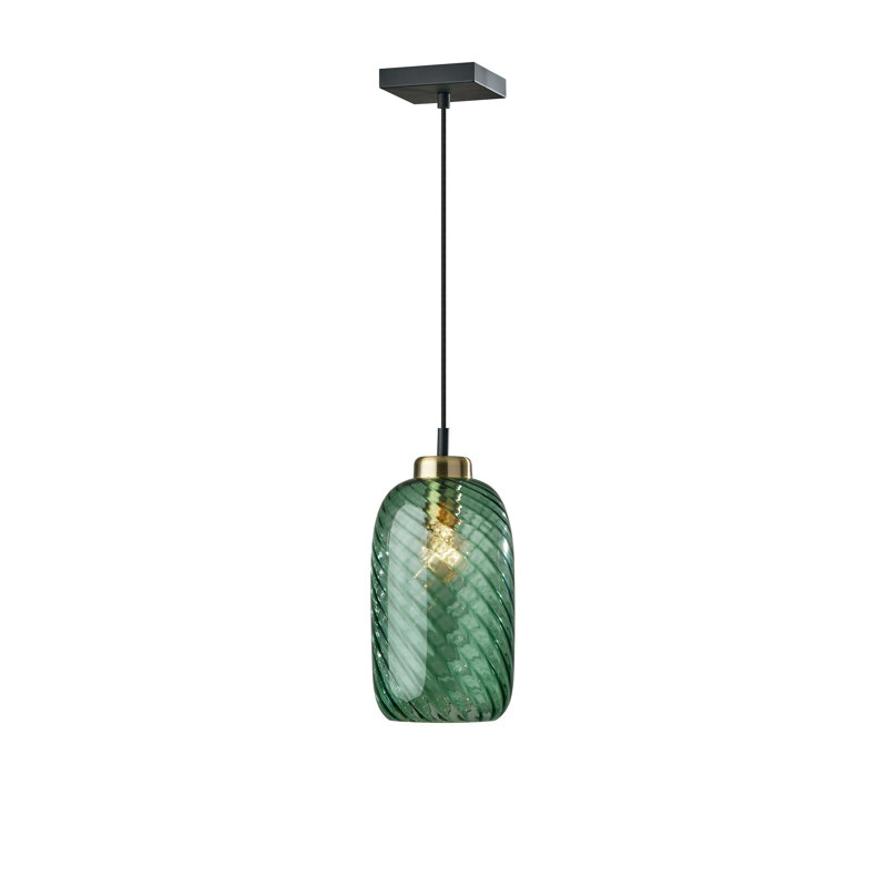 Luminaire suspendu cylindrique unique à 1 lumière