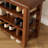 Solid Wood Shoe Storage Bench - 47-Inch Height-2027891161
