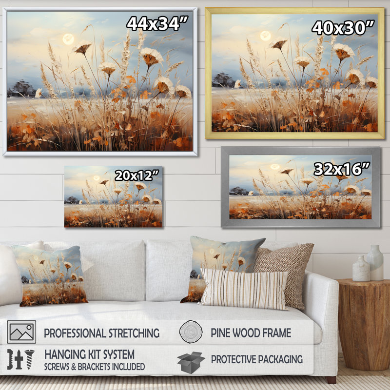 Blooming Prairie Dreams I sur impression sur toile, H 34 po x l 44 po x P 1,5 po, Toile tendue