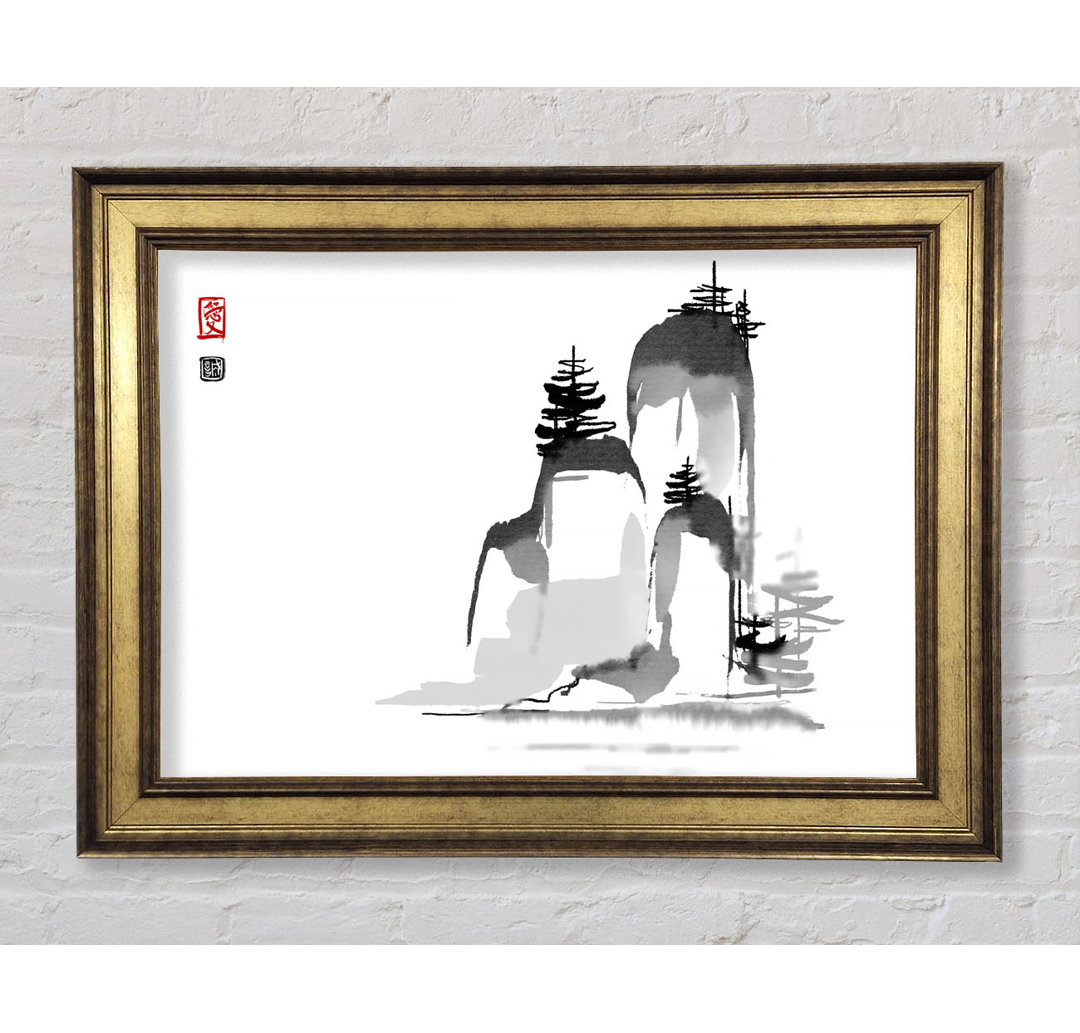 Chinese Mountain Tops 1 - Bilderrahmen Kunstdrucke