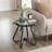 2 Piece Tempered Glass Surface Coffee Table Set