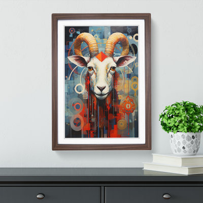 Goat Constructivism No.2 - Framed Print