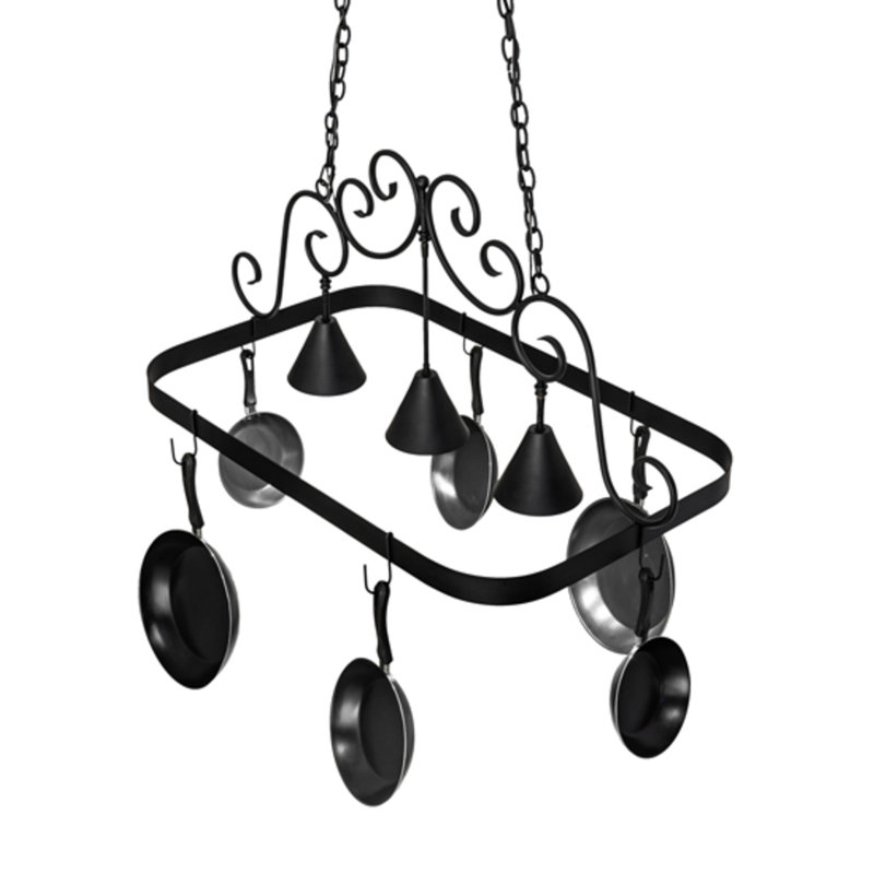 Steel Handcrafted Rectangle Hanging Pot Rack
