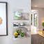Plastic Wall Organizer with Wall Baskets