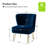 Euclid Glam Velvet Side Chair with Sturdy Wood Frame & Foam Padded Seat-217344480
